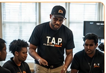 TAP apprentices in an early training session, 2015
